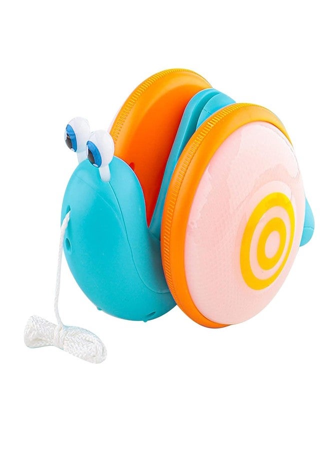 Samip Pull Along Baby Toy: Engaging Wiggle Motion, Music, and Lights for 6-12 Months | Encourages Early Walking Skills | BPA-Free Toddler Gift Set (Multicolor) (Snail (Yellow Teal)) - Image 2